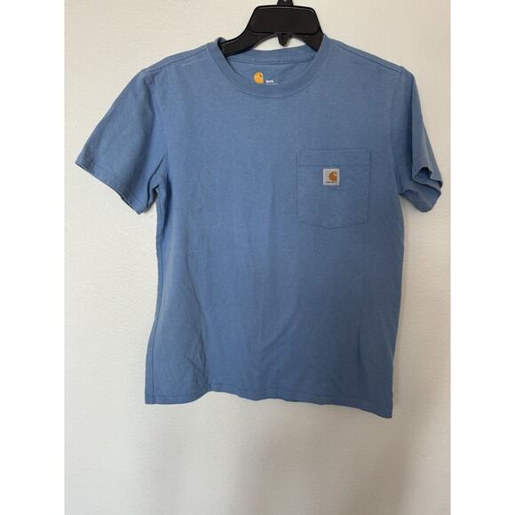Carhartt Blue S Reg short sleeve Work Shirt Excellent - Picture 4 of 10